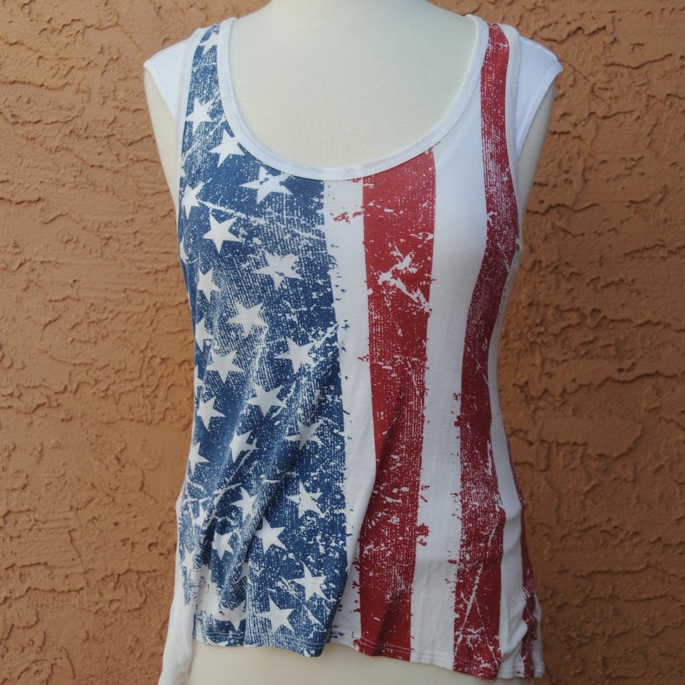 NWOT Red White and Blue tank top